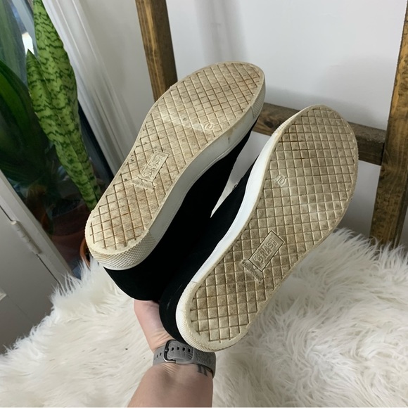 Brash Black Suede Wedge Sneaker - Picture 8 of 8